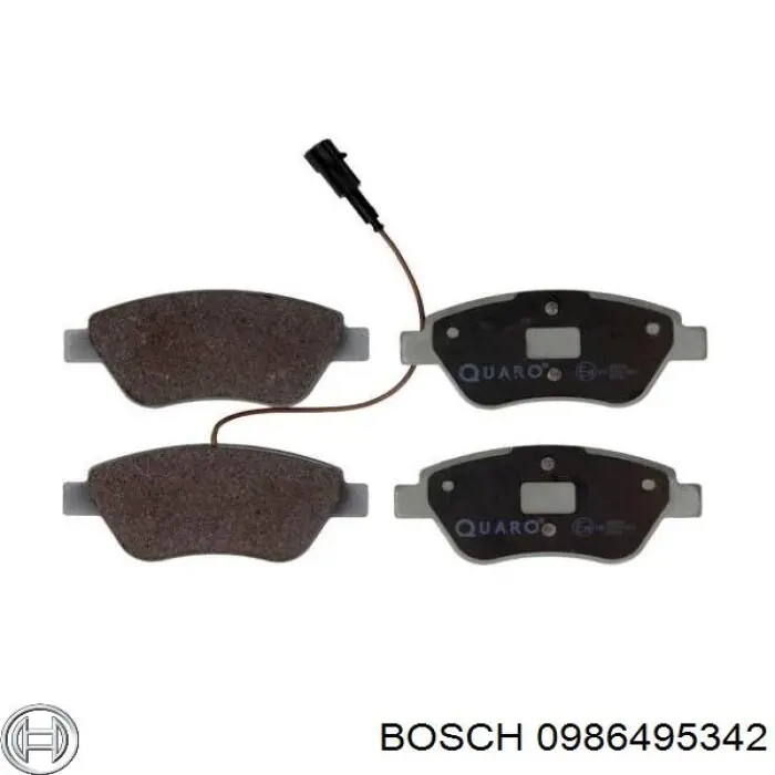 Передние тормозные колодки 0986495342 Bosch