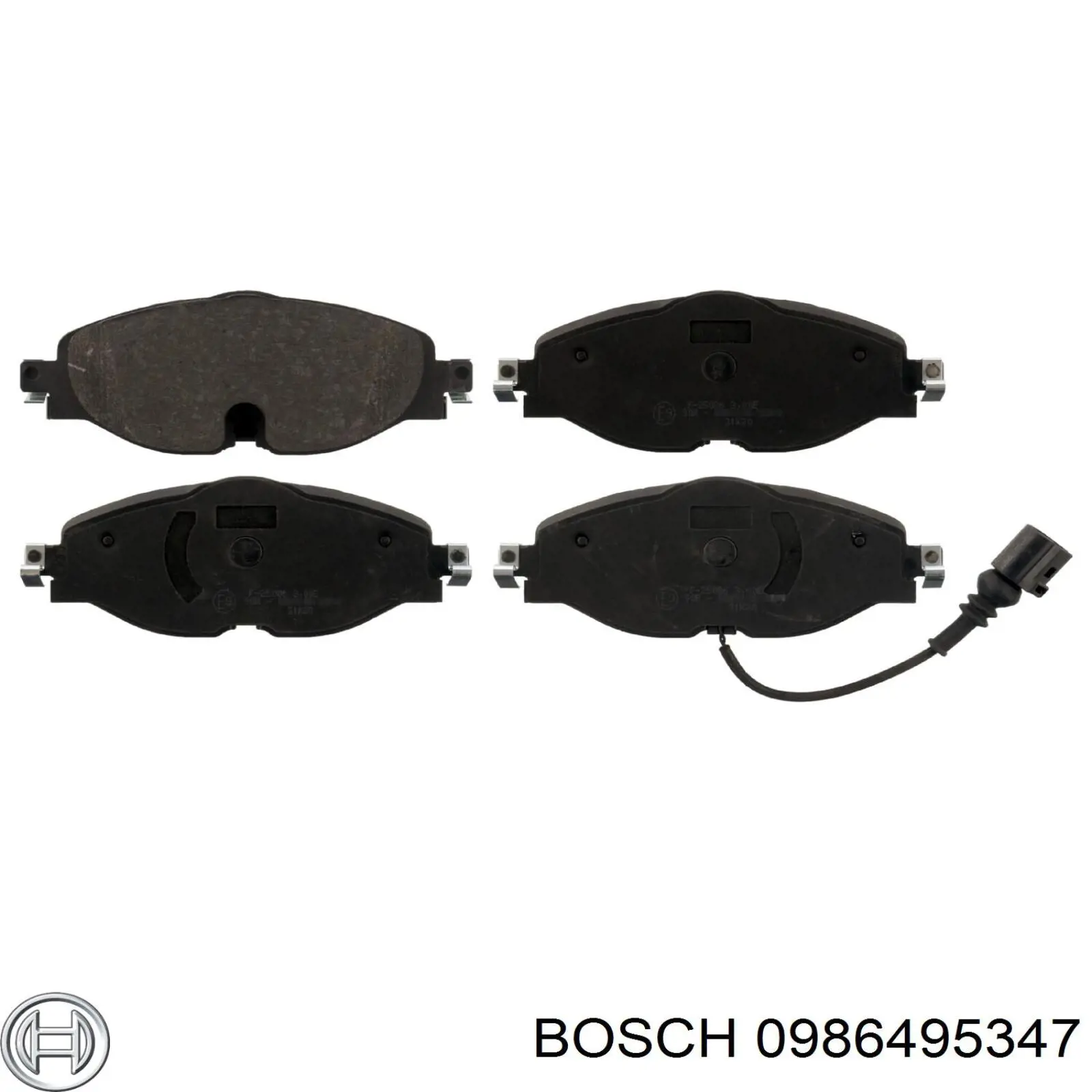 0986495347 Bosch колодки тормозные передние дисковые