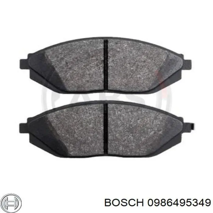 Передние тормозные колодки 0986495349 Bosch