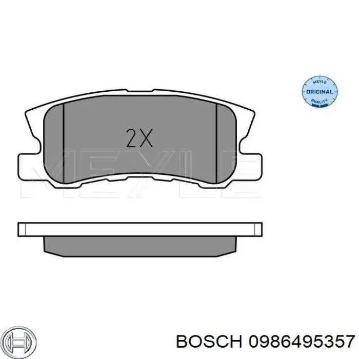 Колодки дисковые  Bosch 0986495357 цена, от 20.24 USD