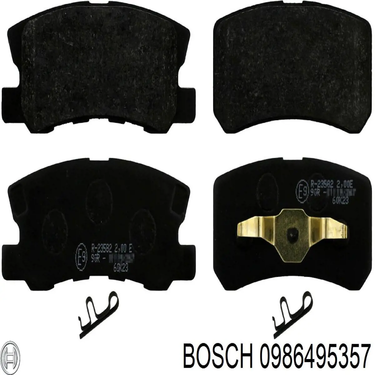 0986495357 Bosch Колодки тормозные дисковые комплект