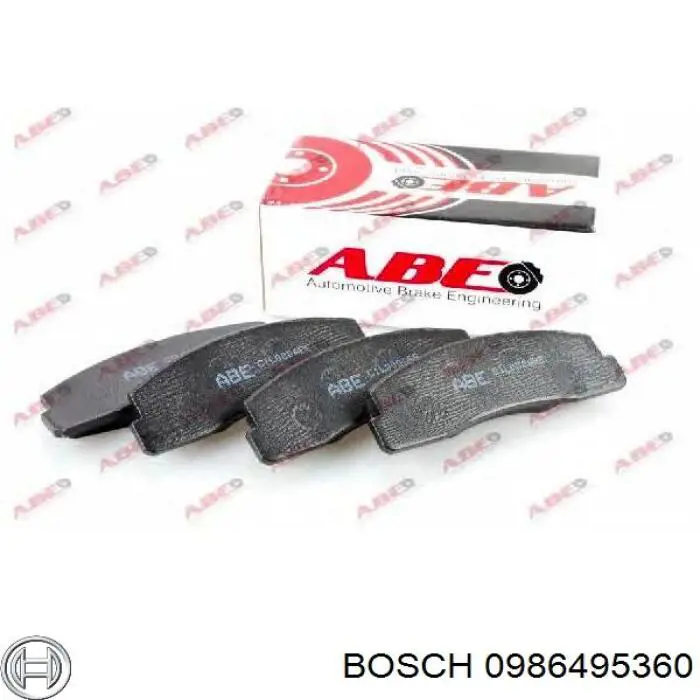 Колодки Bosch 0986495360 цена, от 12.29 USD