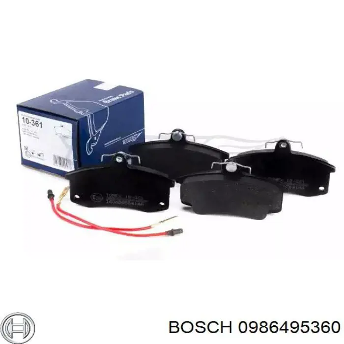 Купить 0986495360 Bosch Колодки тормозные