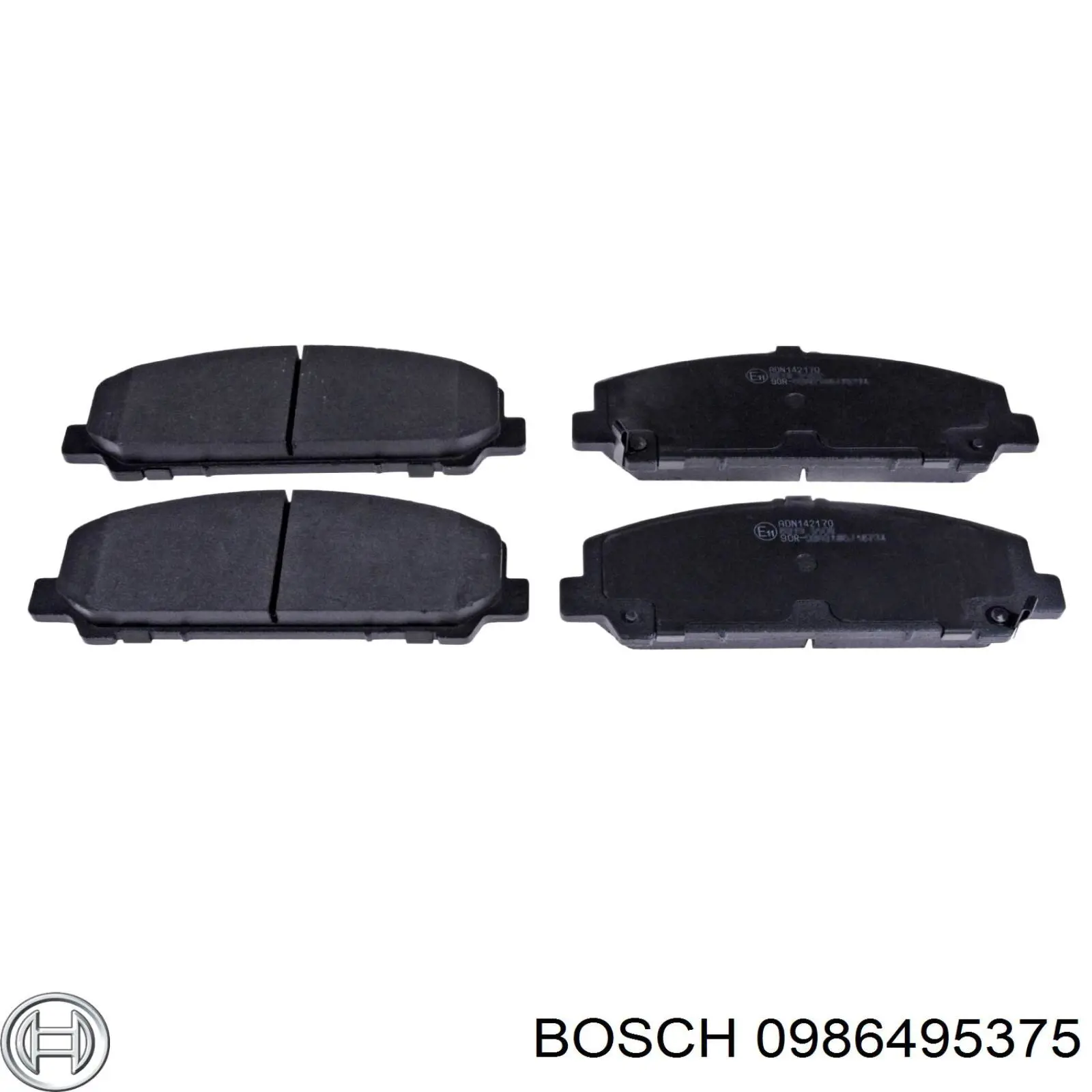 Передние тормозные колодки 0986495375 Bosch