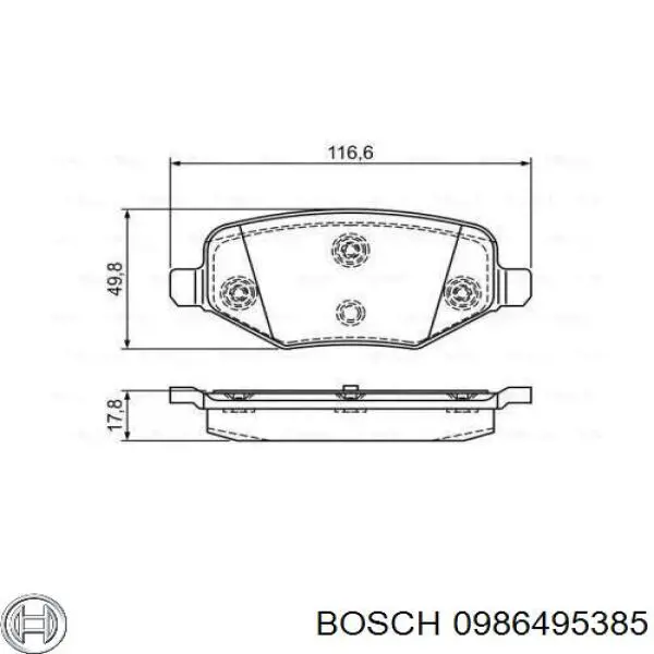 BR-1377-D Ford sapatas do freio traseiras de disco