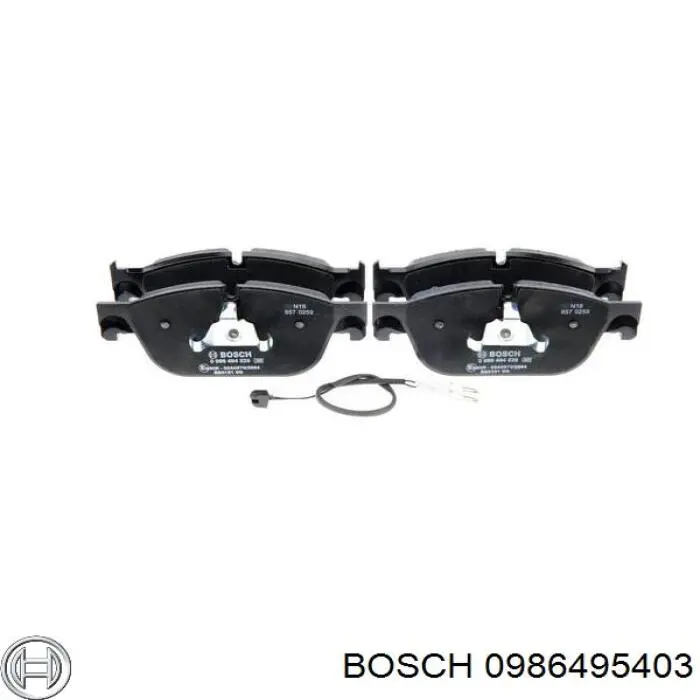 0986495403 Bosch Колодки тормозные дисковые комплект