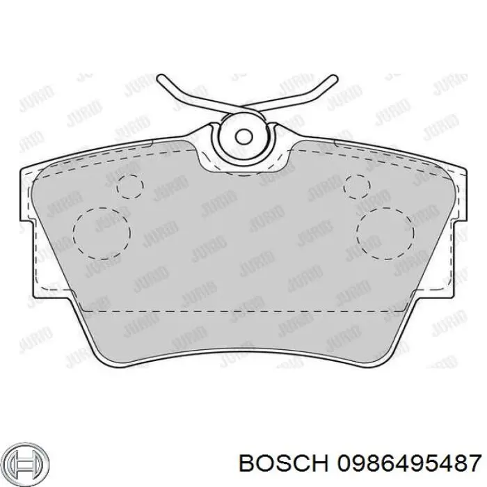 Колодки дисковые  Bosch 0986495487 цена, от 24.83 USD