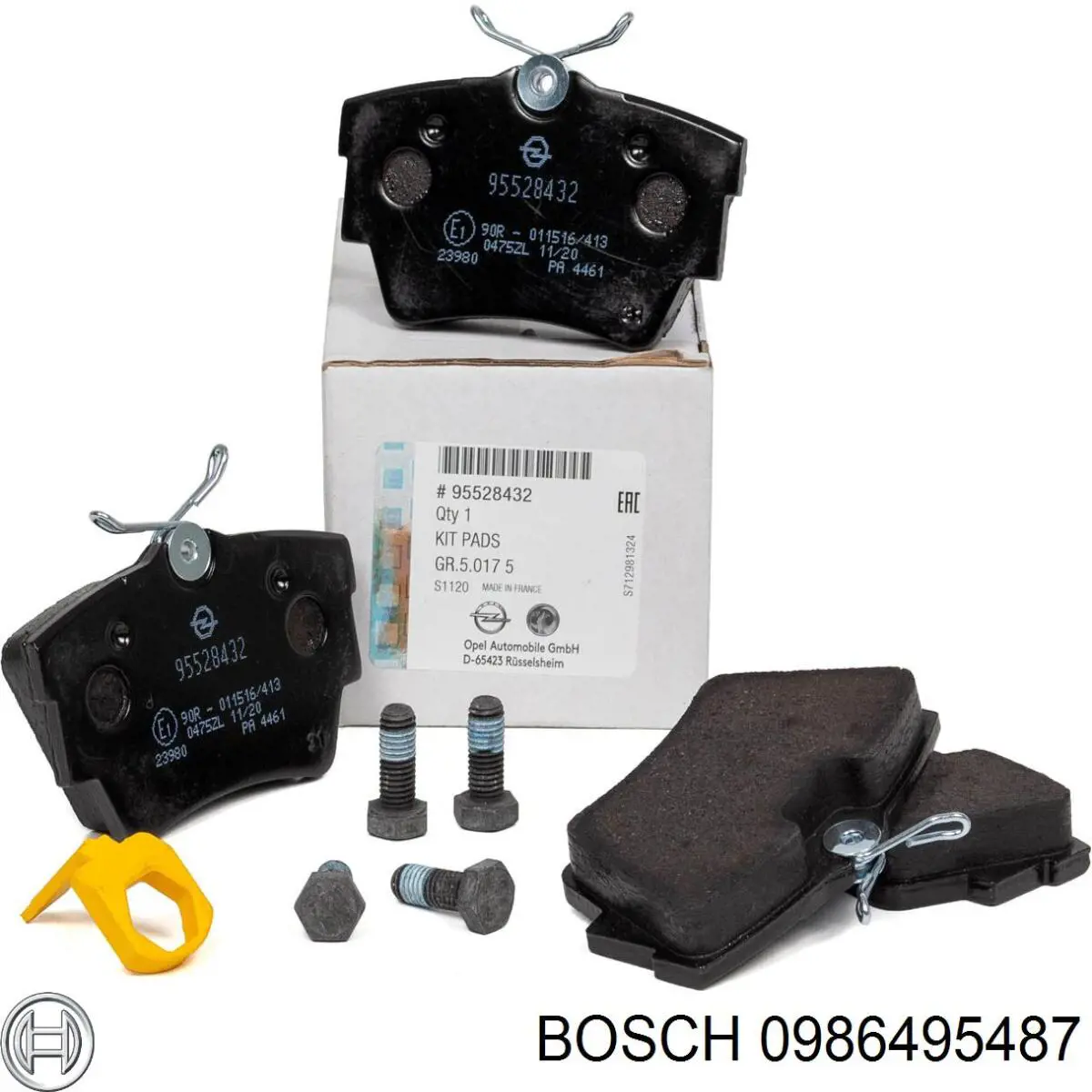 0986495487 Bosch Колодки тормозные дисковые комплект