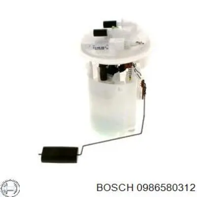 0 986 580 312 Bosch бензонасос