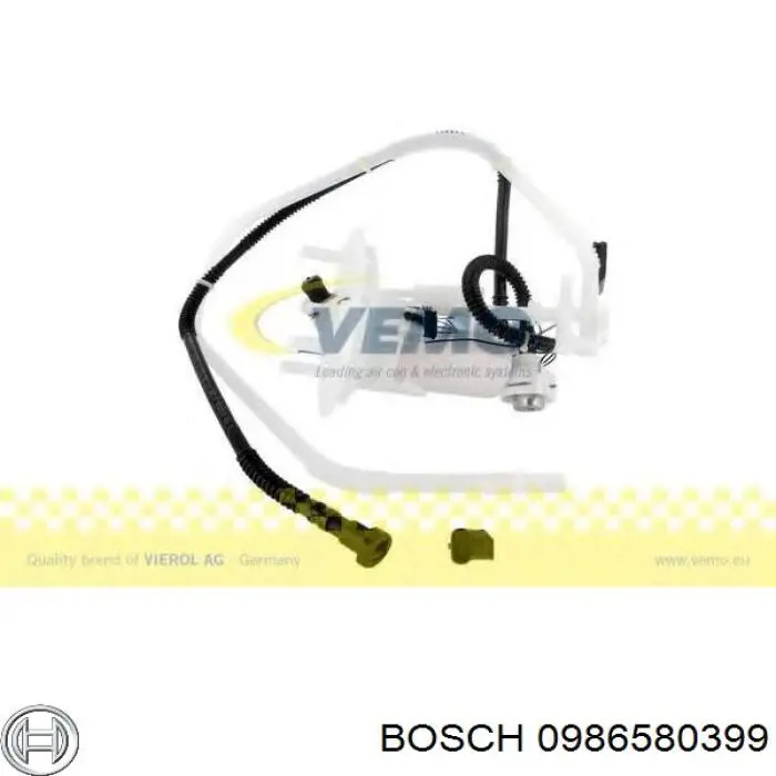 0986580399 Bosch módulo de bomba de combustível com sensor do nível de combustível