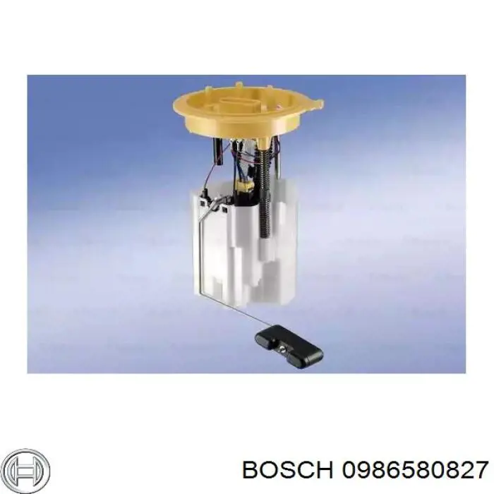 0 986 580 827 Bosch módulo de bomba de combustível com sensor do nível de combustível