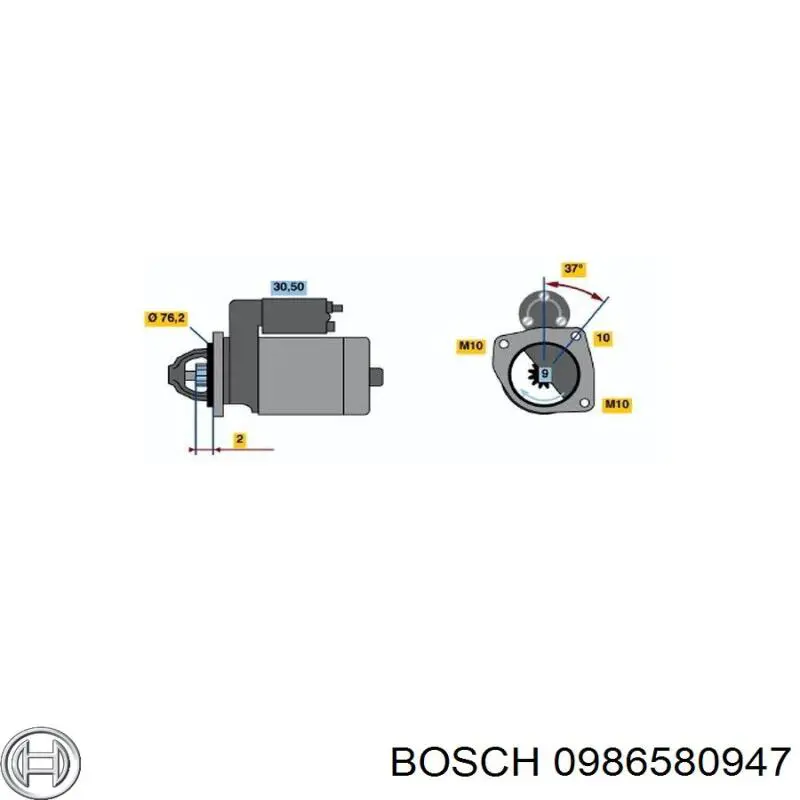 Модуль паливного насосу, з датчиком рівня палива 0986580947 Bosch