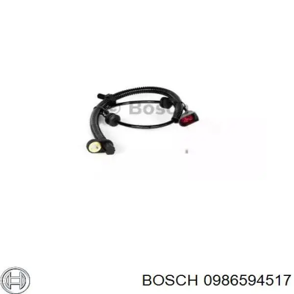 Sensor ABS trasero derecho 0986594517 Bosch