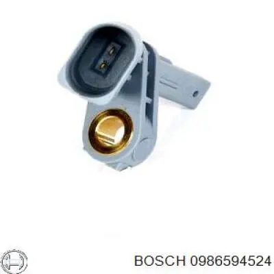 Sensor ABS trasero izquierdo 0986594524 Bosch