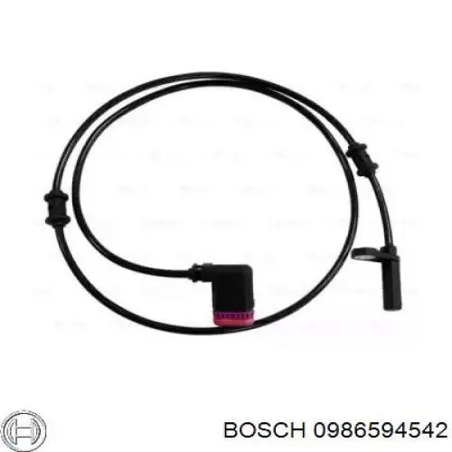 0986594542 Bosch датчик абс (abs задний правый)