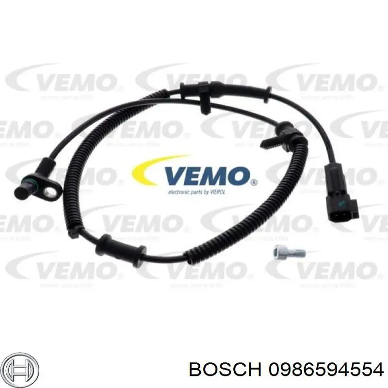 Купить 0986594554 Bosch Датчик АБС задний