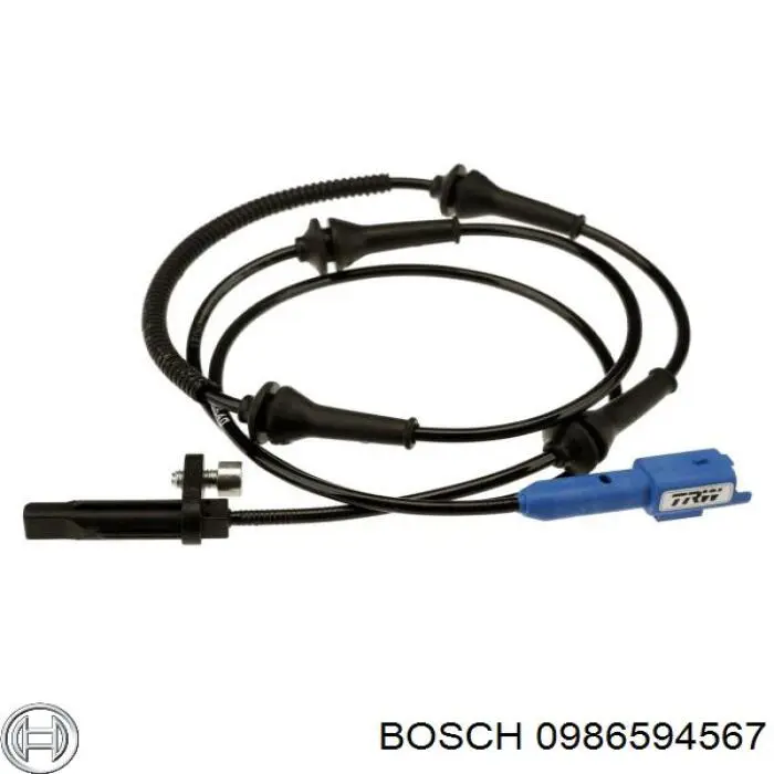 Sensor ABS delantero 0986594567 Bosch