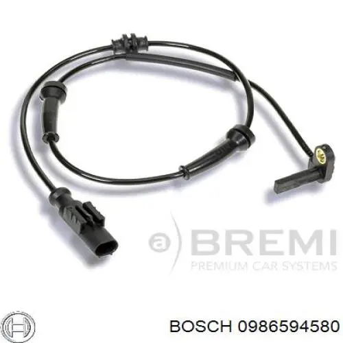 0 986 594 580 Bosch sensor dianteiro de abs