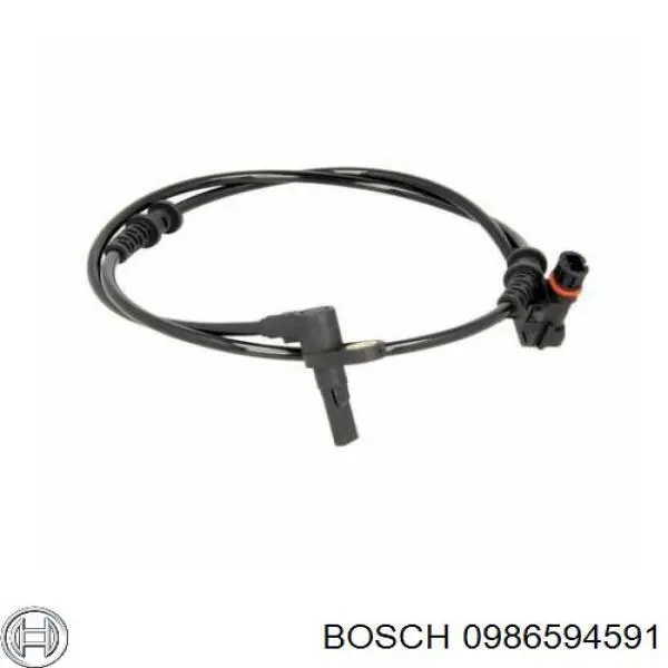 0986594591 Bosch sensor dianteiro de abs