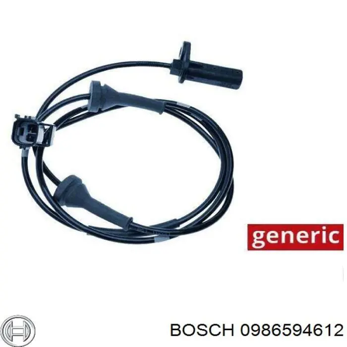 0986594612 Bosch датчик абс (abs задний)