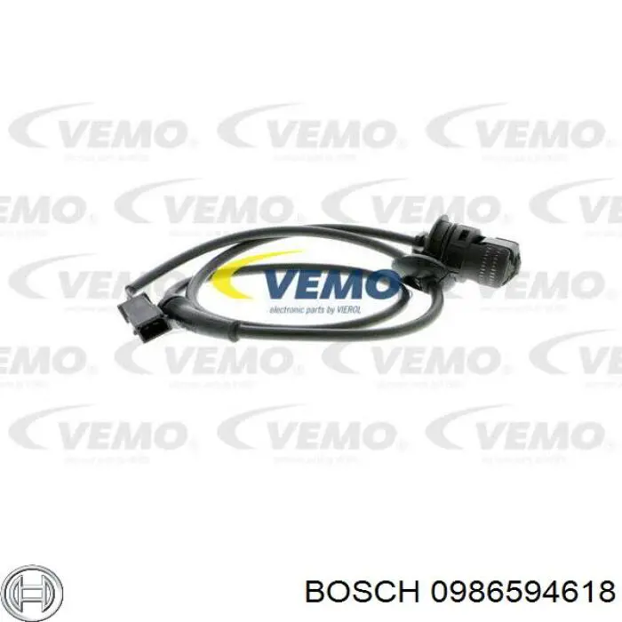 0986594618 Bosch Датчик АБС (ABS) задний, правый