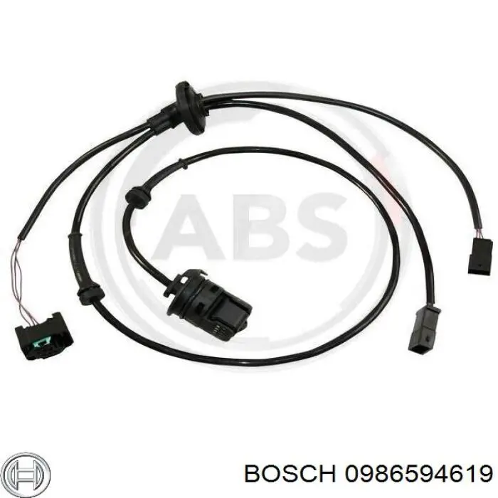 0986594619 Bosch датчик абс (abs задний левый)