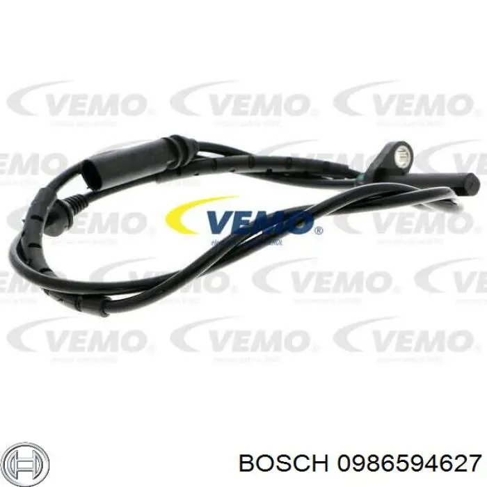 Sensor ABS trasero 0986594627 Bosch