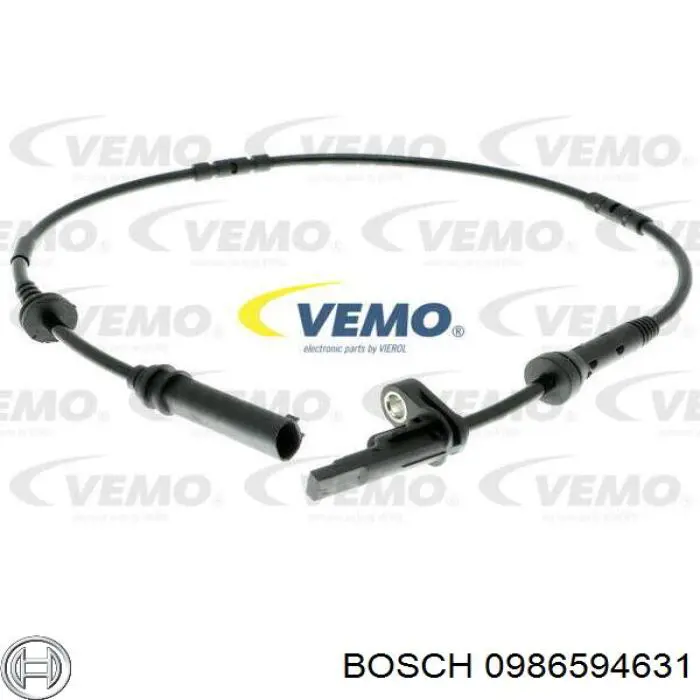 0 986 594 631 Bosch sensor abs traseiro