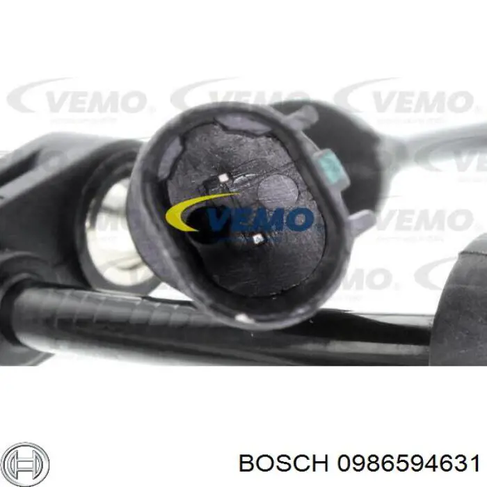 Sensor ABS trasero 0986594631 Bosch