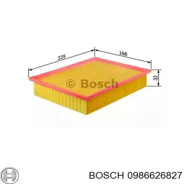 0986626827 Bosch воздушный фильтр