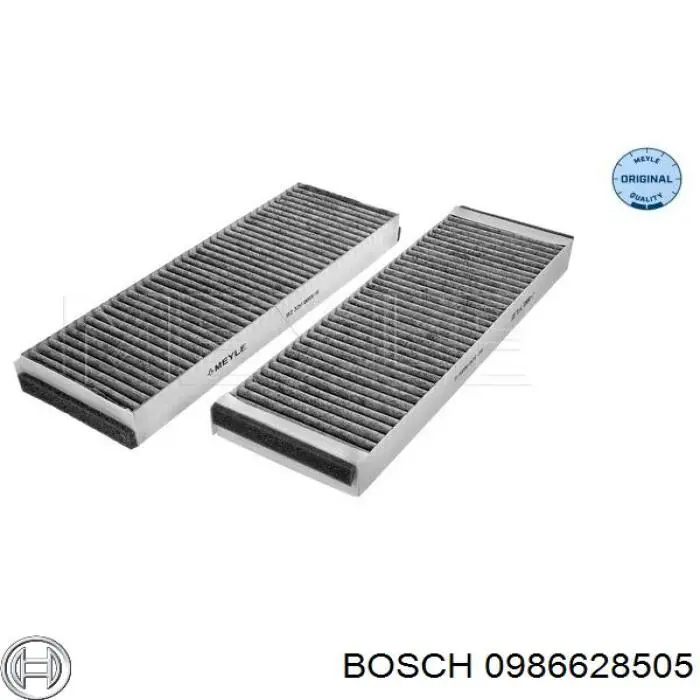 Купить 0986628505 Bosch Фильтр салона угольный
