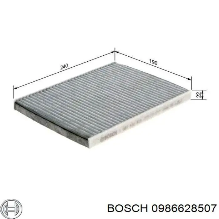 Фильтр салона 0986628507 Bosch