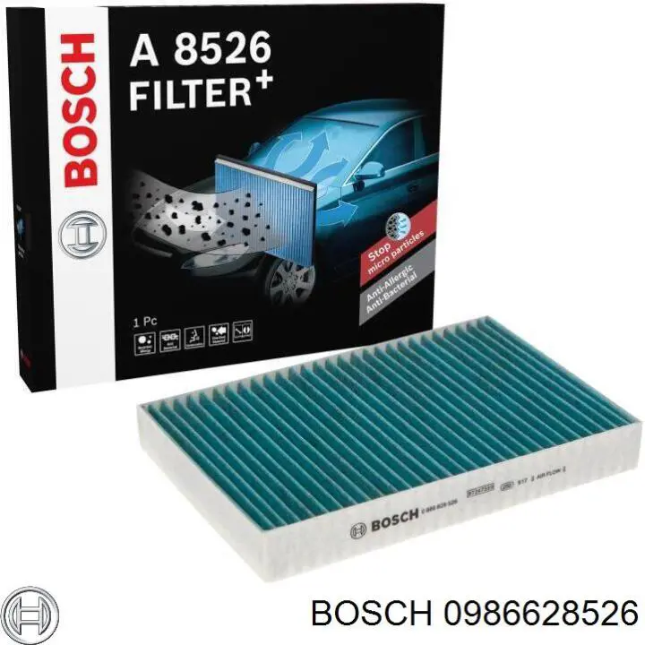 0 986 628 526 Bosch filtro de salão