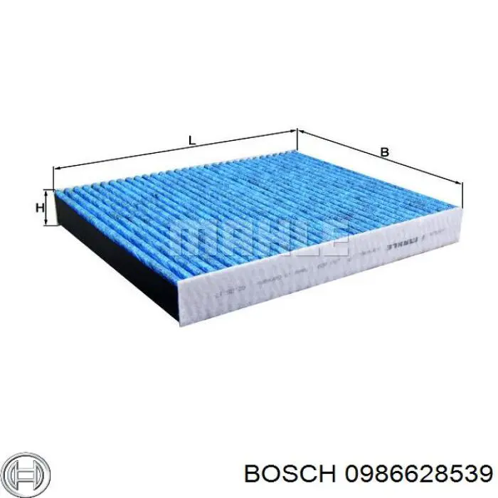 0986628539 Bosch Внутрисалонный фильтр