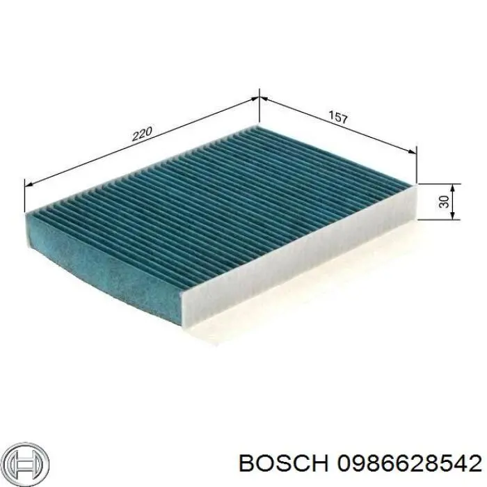 0986628542 Bosch Внутрисалонный фильтр