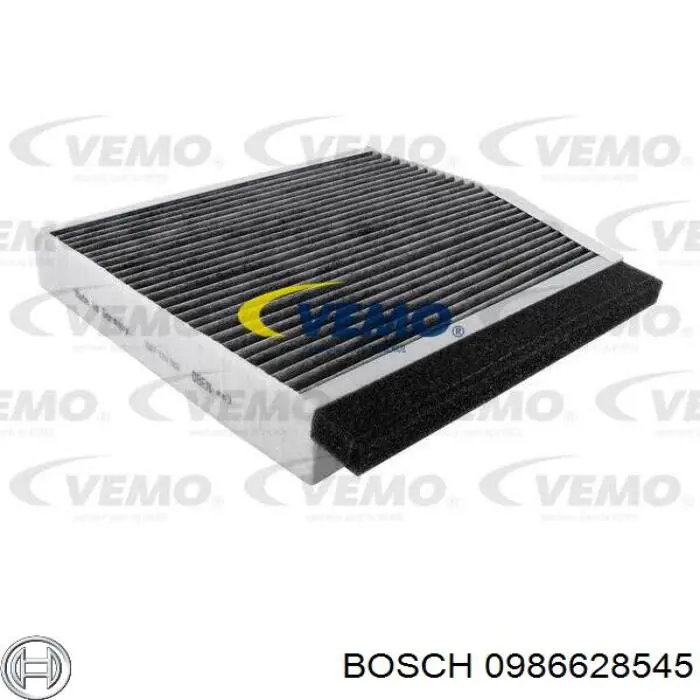 Фильтр воздушный отопителя Bosch 0986628545 цена, от 11.81 USD