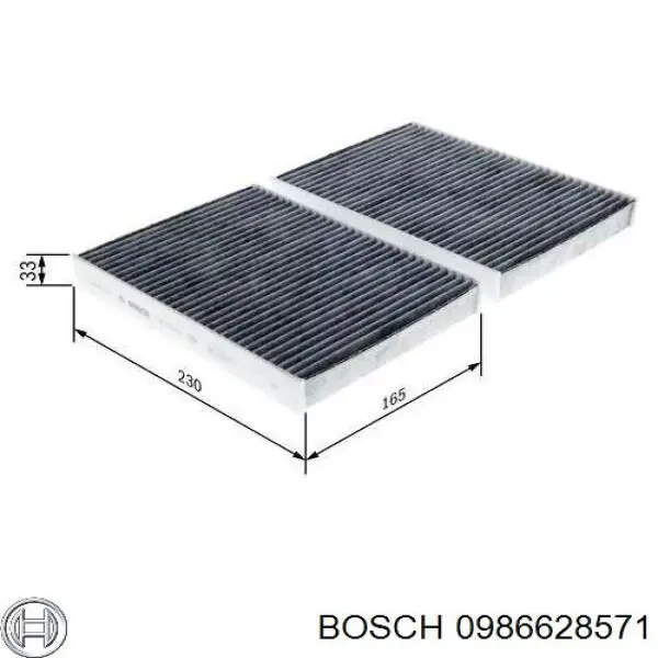 0986628571 Bosch filtro de salão