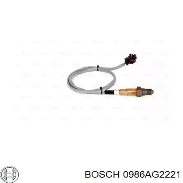 0986AG2221 Bosch лямбда-зонд, датчик кислорода до катализатора