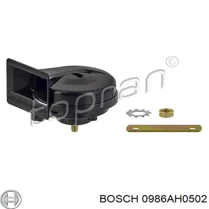 0986AH0502 Bosch сигнал звуковой (клаксон)