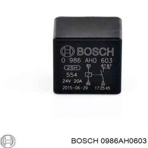 Купить 0986AH0603 Bosch Реле
