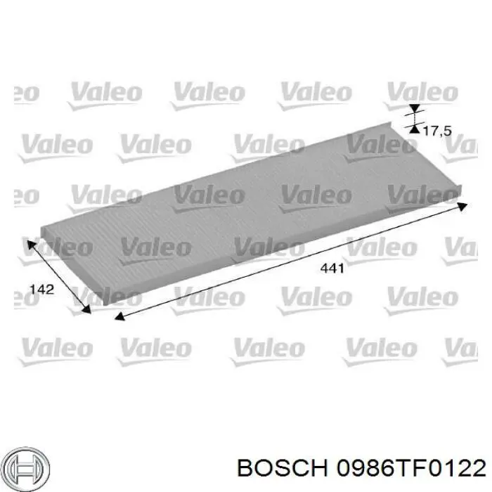 Фильтр воздушный отопителя Bosch 0986TF0122 цена, от 3.12 USD