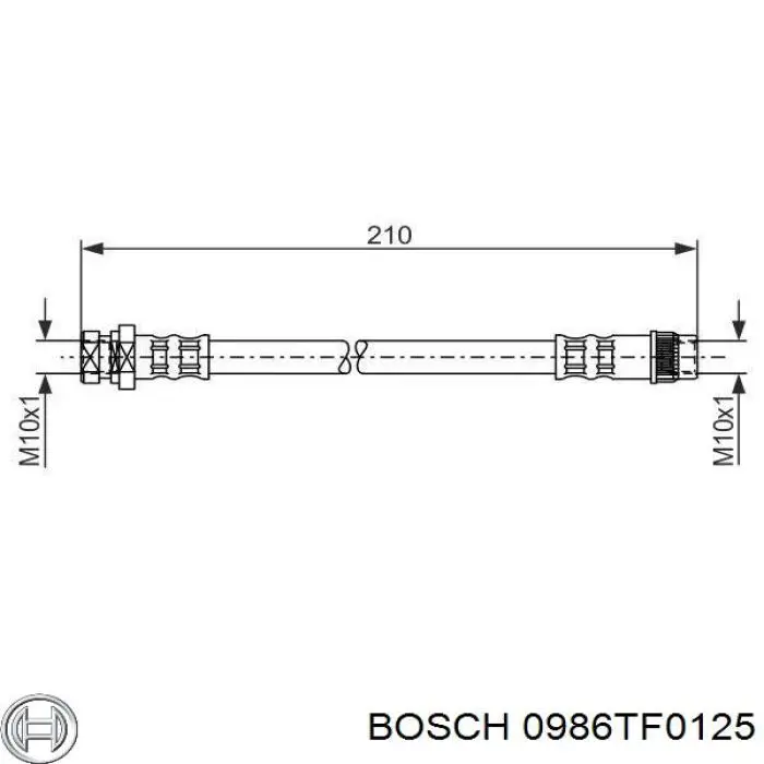 0986TF0125 Bosch топливный фильтр