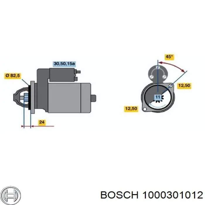Втулка стартера 1000301012 Bosch