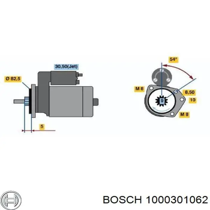 1000301062 Bosch Втулки стартера