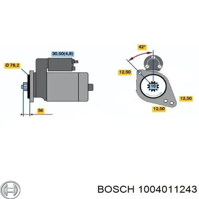 Якорь (ротор) стартера Bosch 1004011243 цена, от 29.34 USD