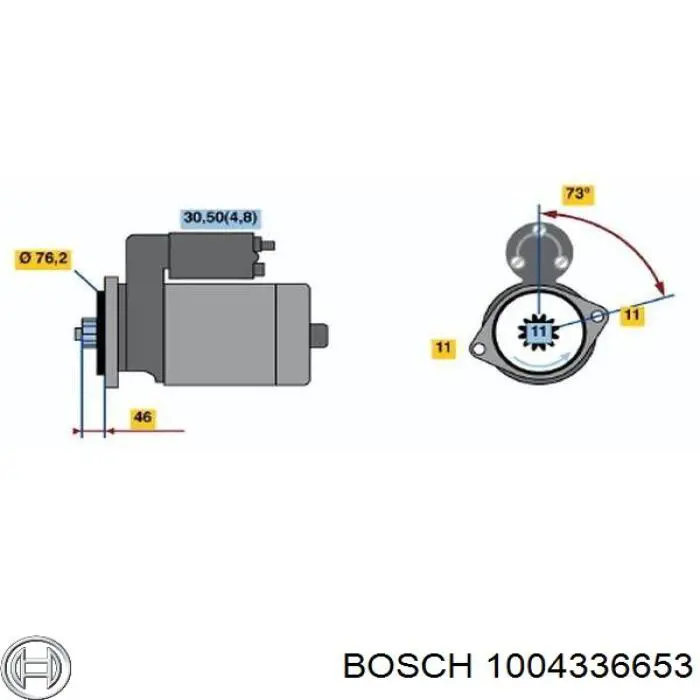 1004336653 Bosch щеткодержатель стартера