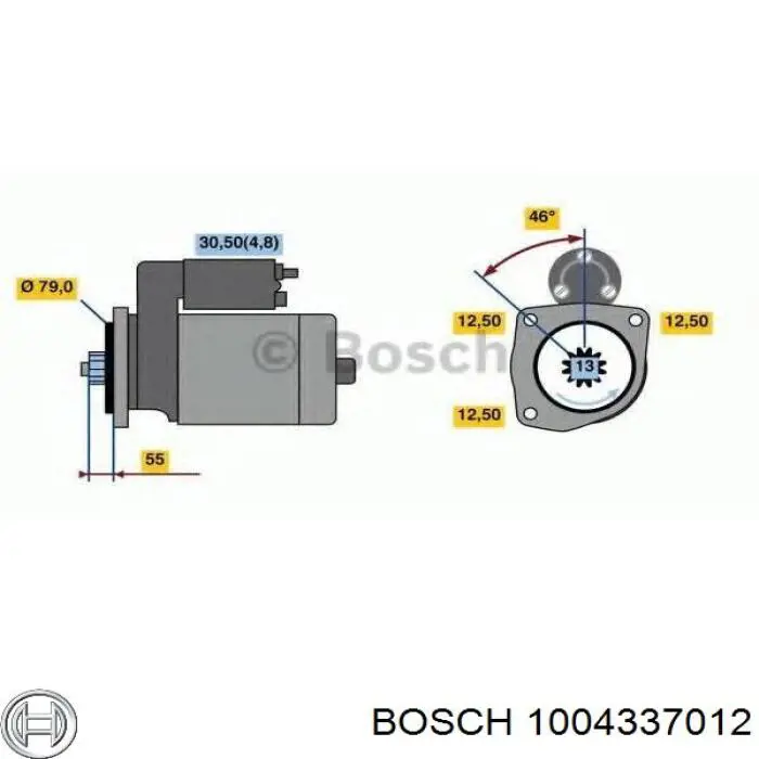1004337012 Bosch щеткодержатель стартера