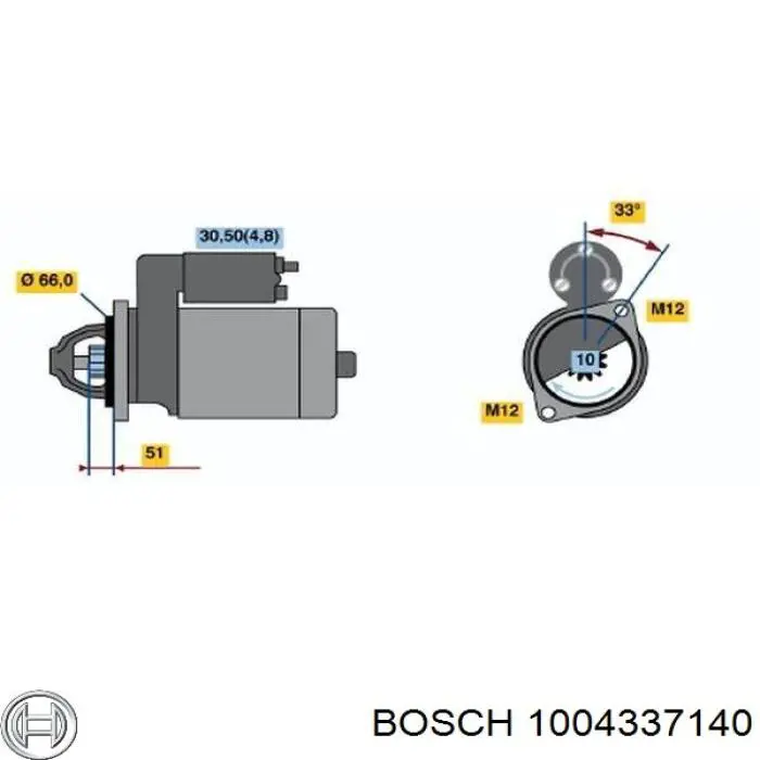 Купить 1004337140 Bosch Щеткодержатель стартера