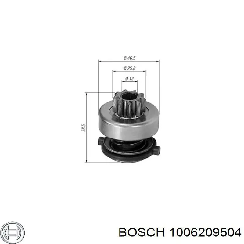 1006209504 Bosch Привод стартера