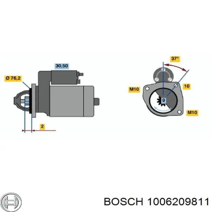 1006209811 Bosch бендикс стартера